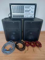 Phonic Powerpod 740 powered mixer + 2 speakers (set), Ophalen, Gebruikt, Audio