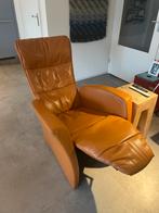 Relaxstoel Terra Leer - Verstelbaar, Huis en Inrichting, Fauteuils, Ophalen, Gebruikt, Leer, 75 tot 100 cm