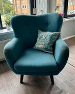 Ruime turquoise fauteuil, Huis en Inrichting, Ophalen, 75 tot 100 cm, 75 tot 100 cm, Modern