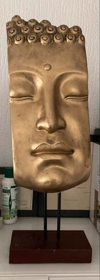 Gouden Boeddha Beeld op Voet, Ophalen of Verzenden