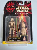 Star Wars EP1 Qui-Gon Jinn Naboo + Bonus Battle Droid, Ophalen of Verzenden, Nieuw, Actiefiguurtje