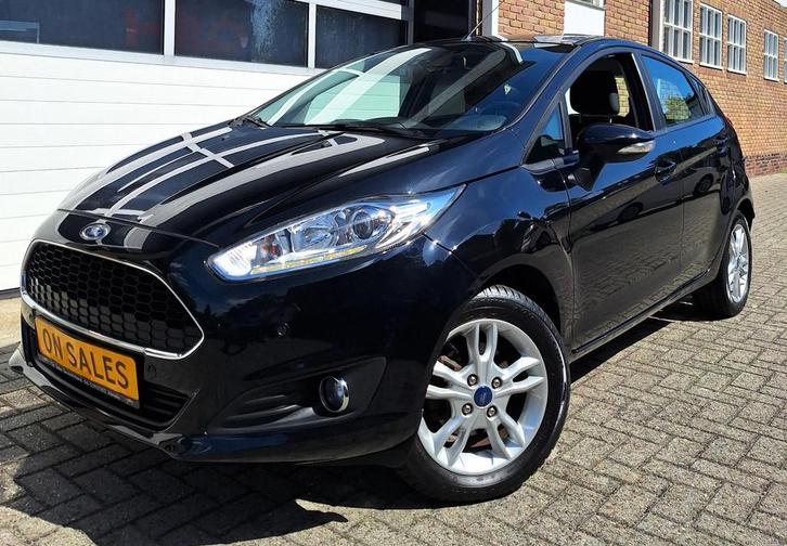 Ford Fiesta 1.0 Style Ultimate bj 2016 Zwart LMV 5deurs Nw A, Auto's, Ford, Bedrijf, Te koop, Fiësta, ABS, Airbags, Airconditioning