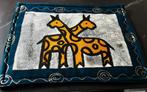Handgemaakte Afrikaanse placemats, onderzetters, 4st., Huis en Inrichting, Ophalen of Verzenden, Zo goed als nieuw, Bord