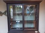 servieskast/buffetkast/vitrinekast/dressoirkast (demontabel), Huis en Inrichting, Kasten | Buffetkasten, Ophalen, Gebruikt, 100 tot 150 cm