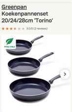 Keramische koekenpannen set 3 delig 20 24 28 cm, Huis en Inrichting, Keuken | Potten en Pannen, Ophalen, Nieuw, Pannenset