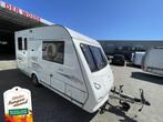 Elddis Odyssey 432 Aparte bedden xxl badkam., Caravans en Kamperen, Caravans, Standaardzit, Elddis, Tot en met 2, Bedrijf