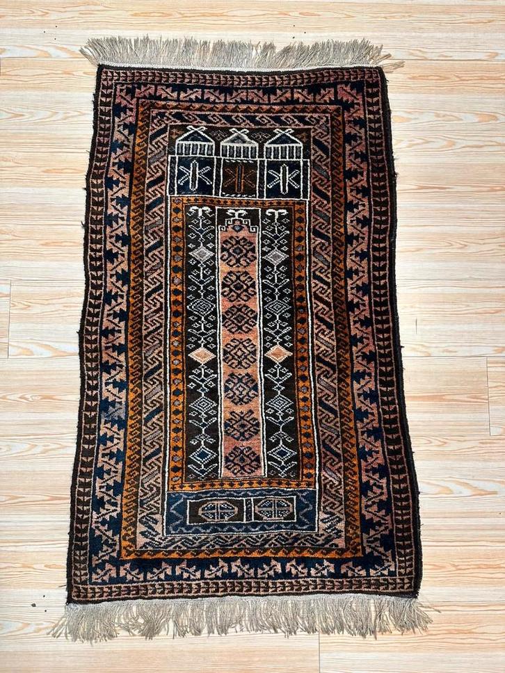 Baluch Perzisch Tapijt ( Carpet / Rug ) 185 x 103 cm, Huis en Inrichting, Stoffering | Tapijten en Kleden, Zo goed als nieuw, 50 tot 100 cm