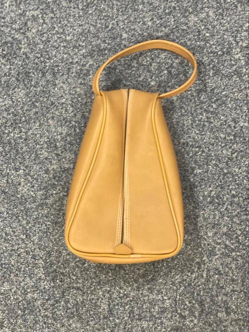 Vintage jaren ‘60 schoenentas, Sieraden, Tassen en Uiterlijk, Tassen | Damestassen, Zo goed als nieuw, Overige typen, Beige, Ophalen of Verzenden