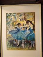 Mooie aquarel van dansende dames ( F.R. van Oostrum), Ophalen of Verzenden