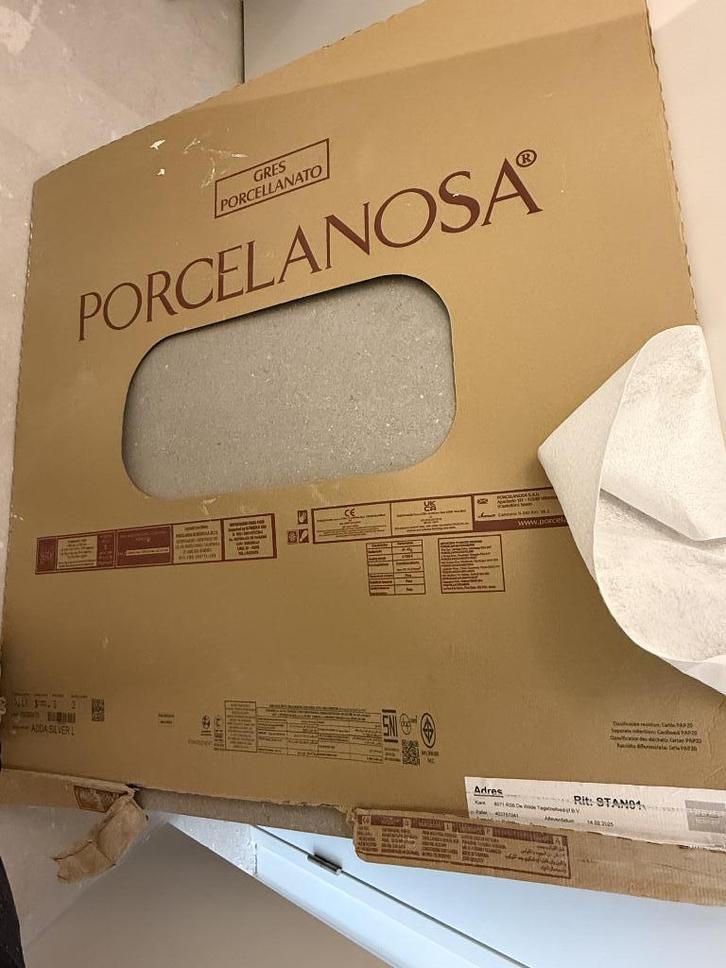 Tegel 120x120 grijs, Doe-het-zelf en Verbouw, Tegels, Nieuw, Vloertegels, Keramiek, 60 cm of meer, 60 cm of meer, Minder dan 5 m²