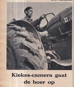 Retro reclame 1956 Kiekes camera tractor Groningen boer, Verzamelen, Ophalen of Verzenden