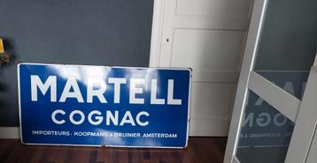 Emaille Reclamebord Martell Cognac Amsterdam beschikbaar voor biedingen