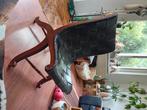 Leren lounge stoel, Huis en Inrichting, Stoelen, Ophalen, Neoklassiek, Zwart, Eén
