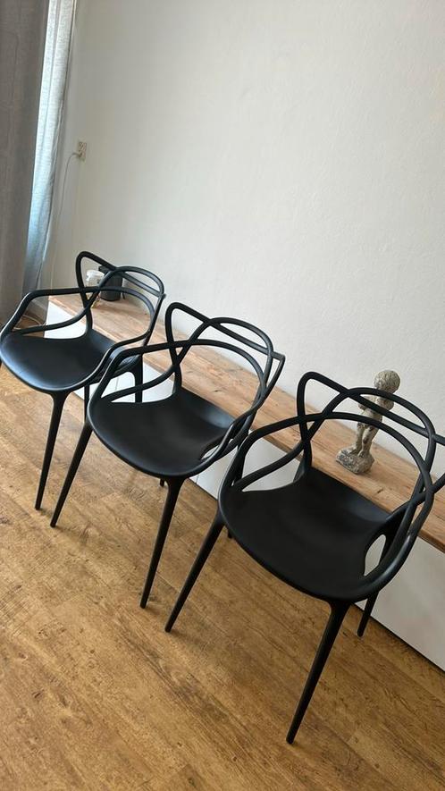 Kartell masters stoelen zwart, Antiek en Kunst, Kunst | Designobjecten, Ophalen