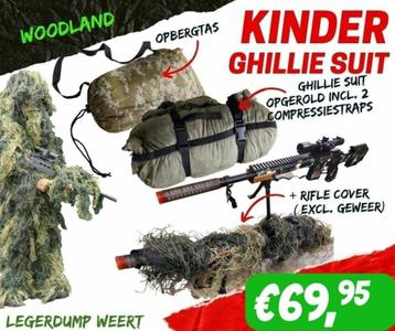 Kids Ghillie Suit - Woodland