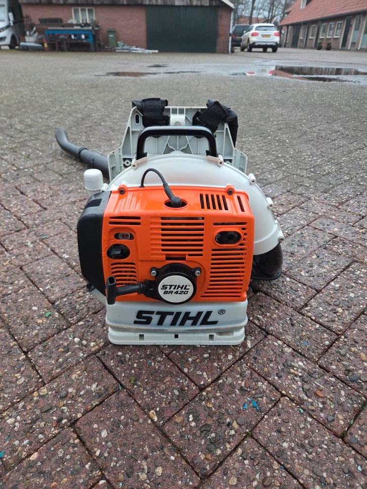 Stihl br 420 bladblazer!, Tuin en Terras, Bladblazers, Zo goed als nieuw, Ruggedragen, Benzine, Ophalen of Verzenden