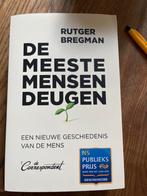 De Meeste Mensen Deugen - Rutger Bregman, Ophalen of Verzenden, 20e eeuw of later, Zo goed als nieuw