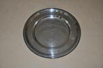 Zware ronde zilveren plateau Bruno Wiskemann, Huis en Inrichting, Overige materialen, Gebruikt, Schaal, Rond