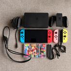 Nintendo Switch Oled, Spelcomputers en Games, Spelcomputers | Nintendo Switch, Met games, Zo goed als nieuw, Met 3 controllers of meer