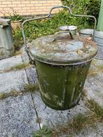 Zinken vuilnisbak, met bodem, Ophalen