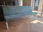 Eettafelbank met metalen poten 210 cm, Huis en Inrichting, Stoelen, Ophalen, Overige kleuren, Zo goed als nieuw, Metaal