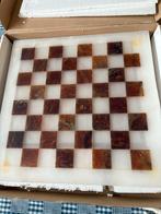 Marmer Schaakbord 37x37cm, Stukken 7cm, Ophalen