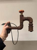Handgemaakte industriële wandlamp, Ophalen, Gebruikt, Metaal