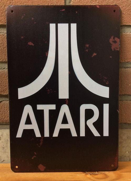 ATARI Metalen Reclamebord Poster Retro Arcade mancave bord, Huis en Inrichting, Woonaccessoires | Wanddecoraties, Nieuw, Verzenden