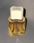 Mooie parfum mini Estee lauder white linen witte dop, Ophalen of Verzenden, Zo goed als nieuw, Miniatuur, Gevuld
