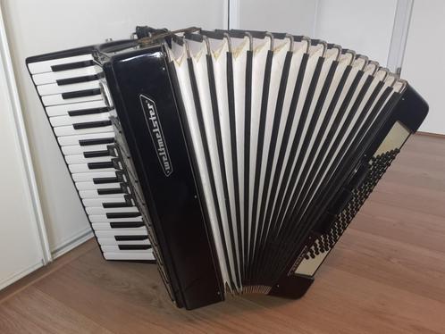 Te koop: Weltmeister Stella accordeon, Muziek en Instrumenten, Accordeons, Gebruikt, Toetsaccordeon, 96-bas, Weltmeister, Met koffer