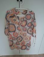 C&A tuniek blouse jurk xs 34 s 36 retro print, Wit, Ophalen of Verzenden, Zo goed als nieuw, Maat 36 (S)