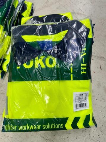 38 stuks nieuwe YOKO Hi-Vis werkpolo’s lange mouw beschikbaar voor biedingen