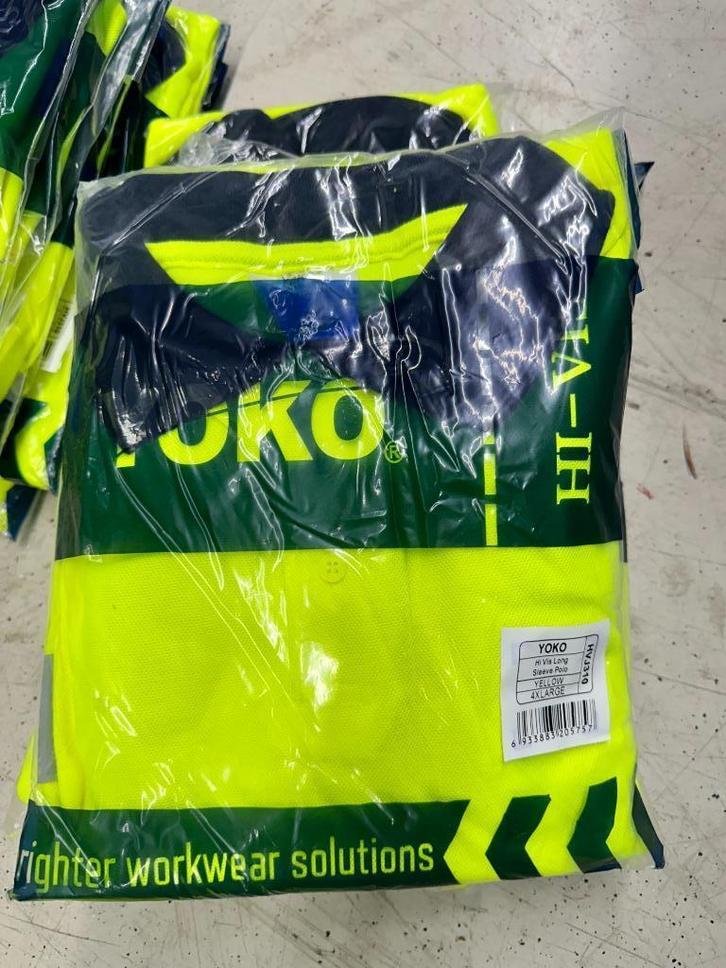 38 stuks nieuwe YOKO Hi-Vis werkpolo’s lange mouw, Doe-het-zelf en Verbouw, Veiligheidskleding, Nieuw, Ophalen of Verzenden