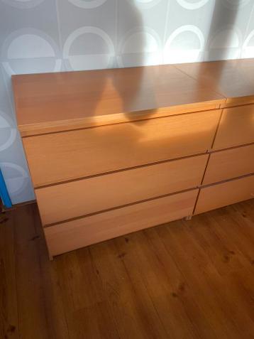 IKEA MALM Ladekast 3 lades, beuken 80x78 cm - afbeelding 2