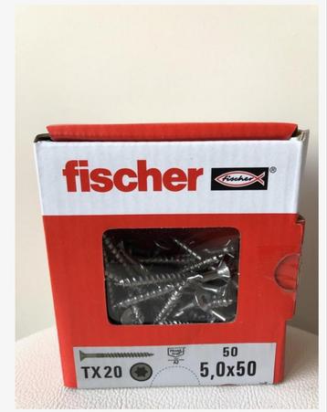 Fischer Spaanplaatschroeven 5,0x50 TX20 - Nieuw! beschikbaar voor biedingen