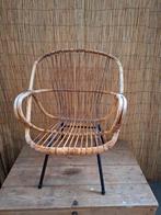 Rotan stoel, Ophalen, Gebruikt, Bruin, Eén