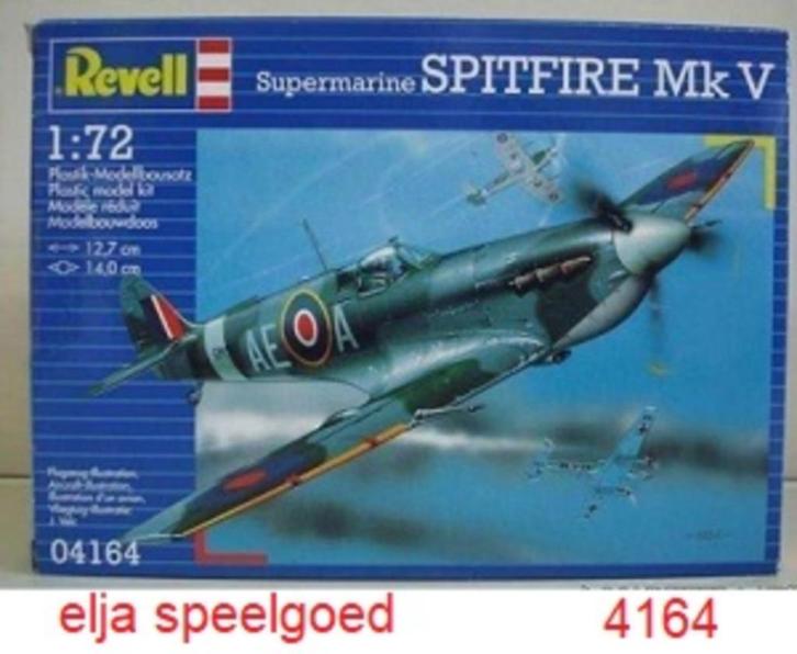 Supermarine Spitfire Mk V Revell | Nr. 4164 | 1:72 modelbouw, Hobby en Vrije tijd, Modelbouw | Vliegtuigen en Helikopters, Nieuw