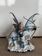 Winter Fairy Warrior Archer with white wolf, Verzamelen, Beelden en Beeldjes, Ophalen, Zo goed als nieuw