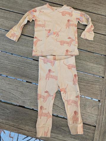 Pyjama maat 74 / 80 - bruine hondjes HEMA beschikbaar voor biedingen