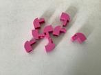 Lego steen aangepast 1x2x1 1/3 gebogen bovenkant roze, Ophalen of Verzenden, Gebruikt, Losse stenen, Lego