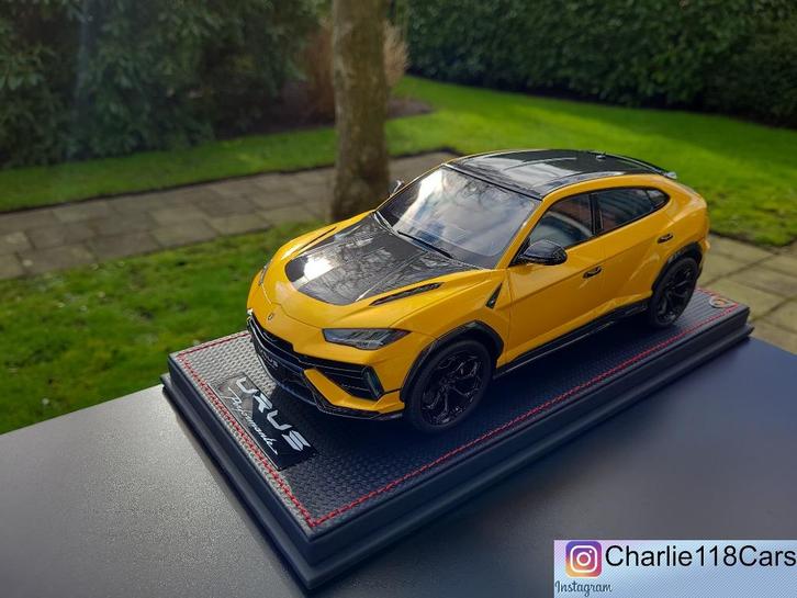 MR Collection 1/18 Lamborghini Urus Performante Giallo Inti, Hobby en Vrije tijd, Modelauto's | 1:18, Nieuw, Ophalen of Verzenden