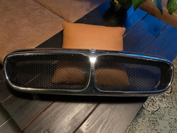 Jaguar XJ(R) grille – Zwart mesh – Origineel – Nette staat!, Auto-onderdelen, Carrosserie en Plaatwerk, Bumper, Jaguar, Voor, Gebruikt