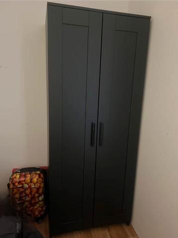 Brimnes 2 deurs wardrobe kledingkast Ikea zwart ZGAN!! beschikbaar voor biedingen