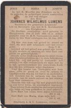 Joannes W. Lumens 1851 Einighausen + 1919 Einighausen, 67 jr, Verzenden