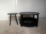 Zwarte bijzettafels, Ophalen, Rond, 55 tot 75 cm, Zo goed als nieuw