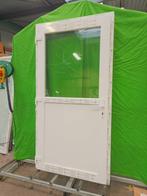 Kunststof Buitendeur 1/2glas  b112 x h220 cm -2050-, Kunststof, 215 cm of meer, Niet ingevuld, Nieuw
