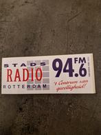3452 Stadsradio Rotterdam 94.6 FM Sticker, Verzamelen, Stickers, Ophalen of Verzenden, Gebruikt