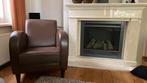 Mooie leren fauteuil 2 stuks, Huis en Inrichting, Fauteuils, Ophalen, Zo goed als nieuw, 75 tot 100 cm, Leer