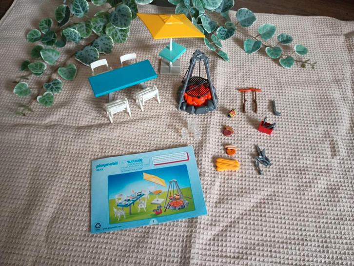 Playmobil 9818 Barbecue met zithoek, Kinderen en Baby's, Speelgoed | Playmobil, Zo goed als nieuw, Ophalen of Verzenden