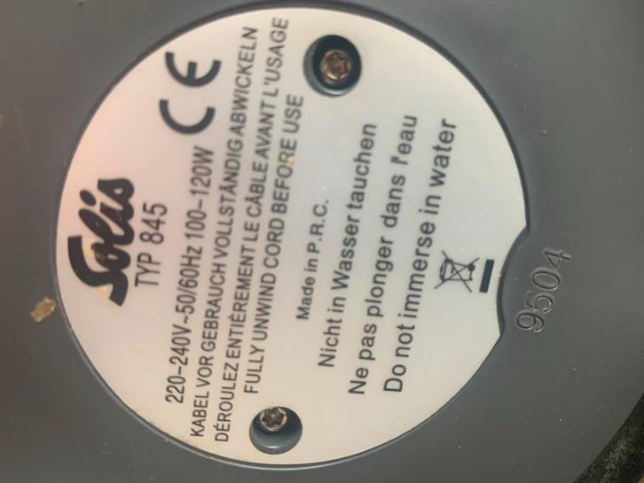 Solis Typ 845 Roestvrijstalen Sinaasappelpers, Witgoed en Apparatuur, Juicers, Gebruikt, Citruspers, Elektrisch, Ophalen